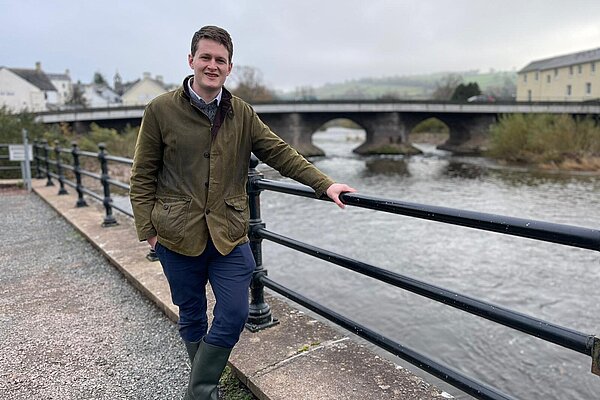 David Chadwick in front of the River